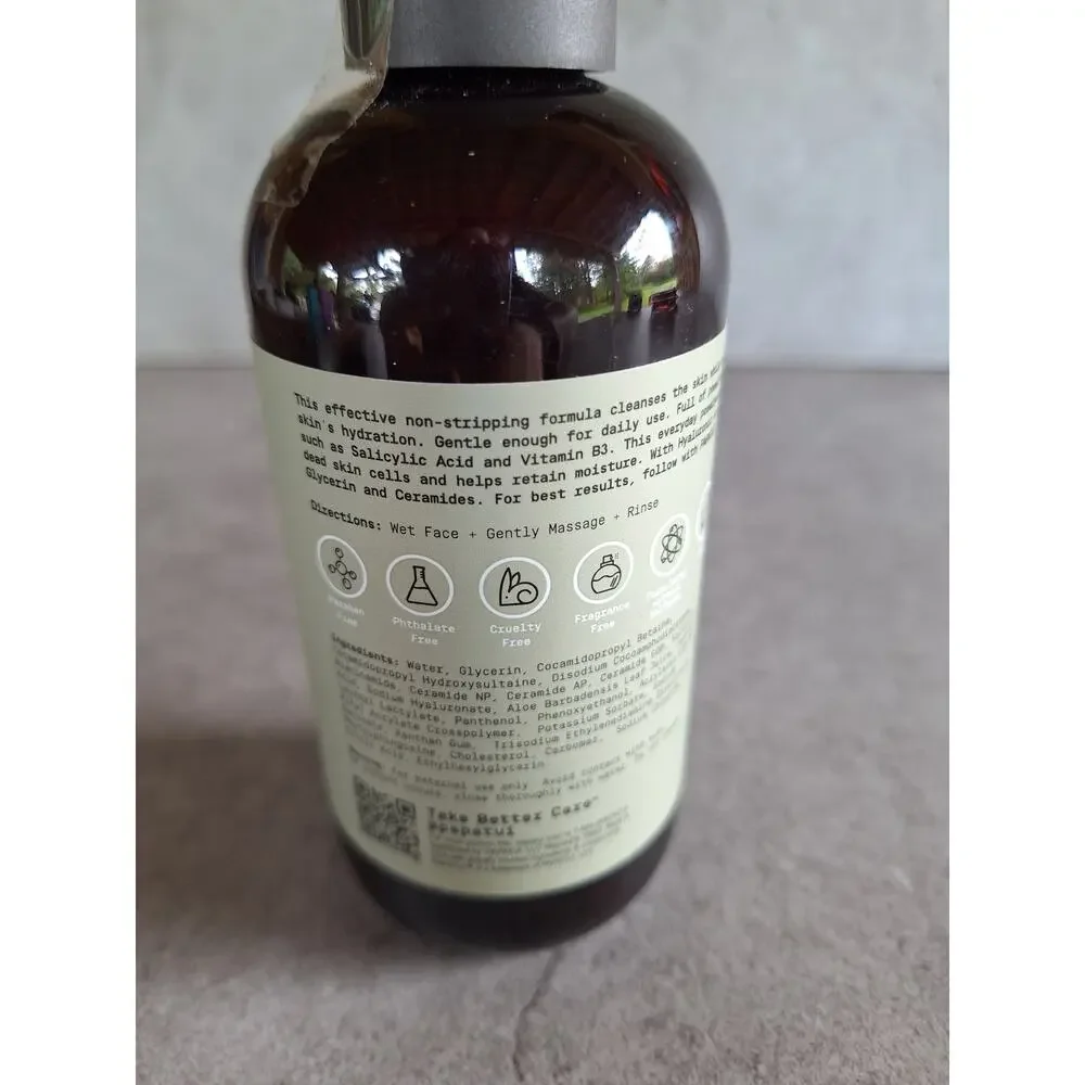 Papatui Hydrating facial cleanser for men NEW 8 oz Skincare exofoliates